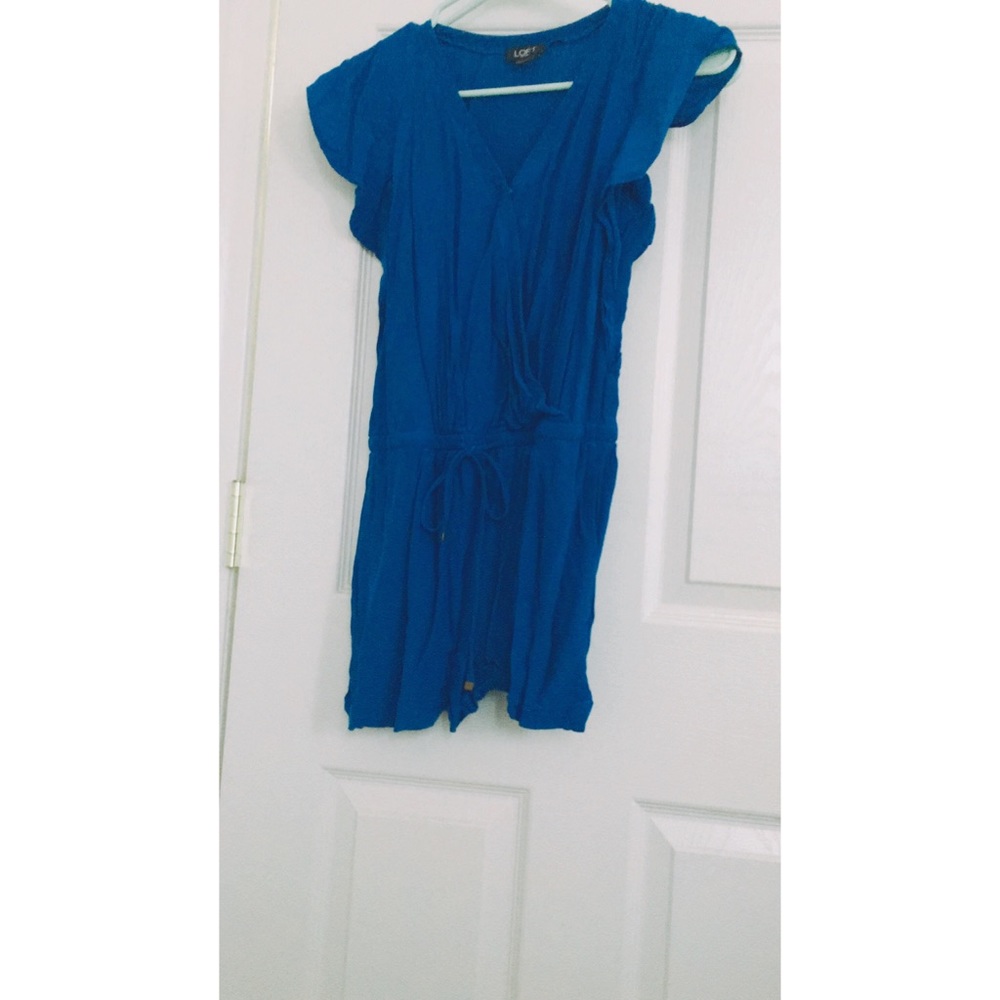 Loft Teal Blue Romper